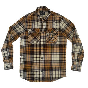 Dogg Supply By Snoop Dogg Men's Size S Long sleeve Button Up Flannel Plaid Shirt